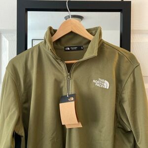 Men's The North Face TNF Tech 1/4 Zip Fleece Light Pullover Sweatshirt Sz Large